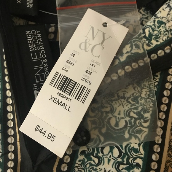 NWT New York & Company XS shirt - Picture 7 of 8